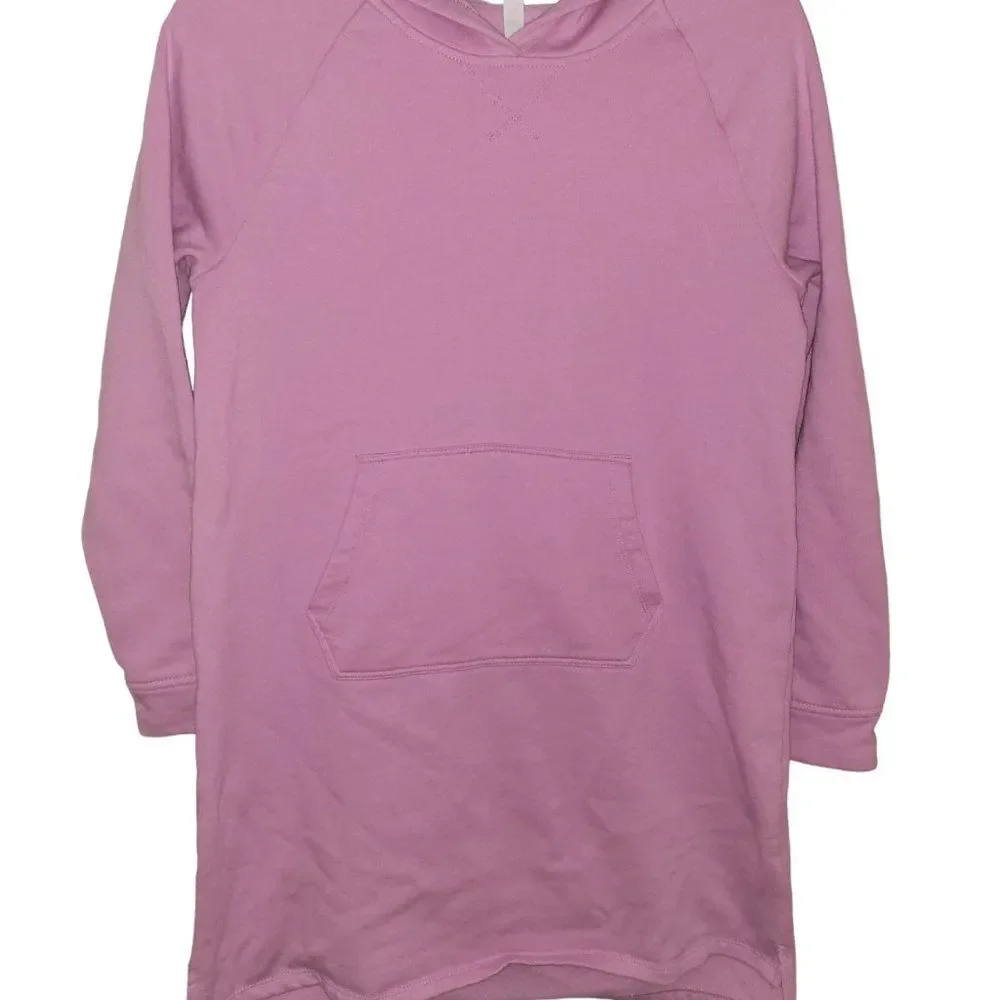 Fab kids Pink Hoodie Sweater dress with Unicorn leggings Sz XXL 14/16